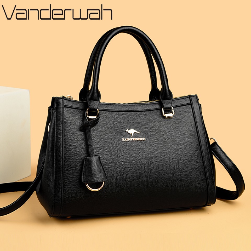 Leather Work Handbag - Bolso de Mano de Cuero Sintético