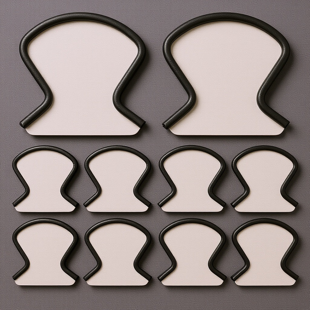 Leatherwork Hardware - 10 unidades de clips metálicos de