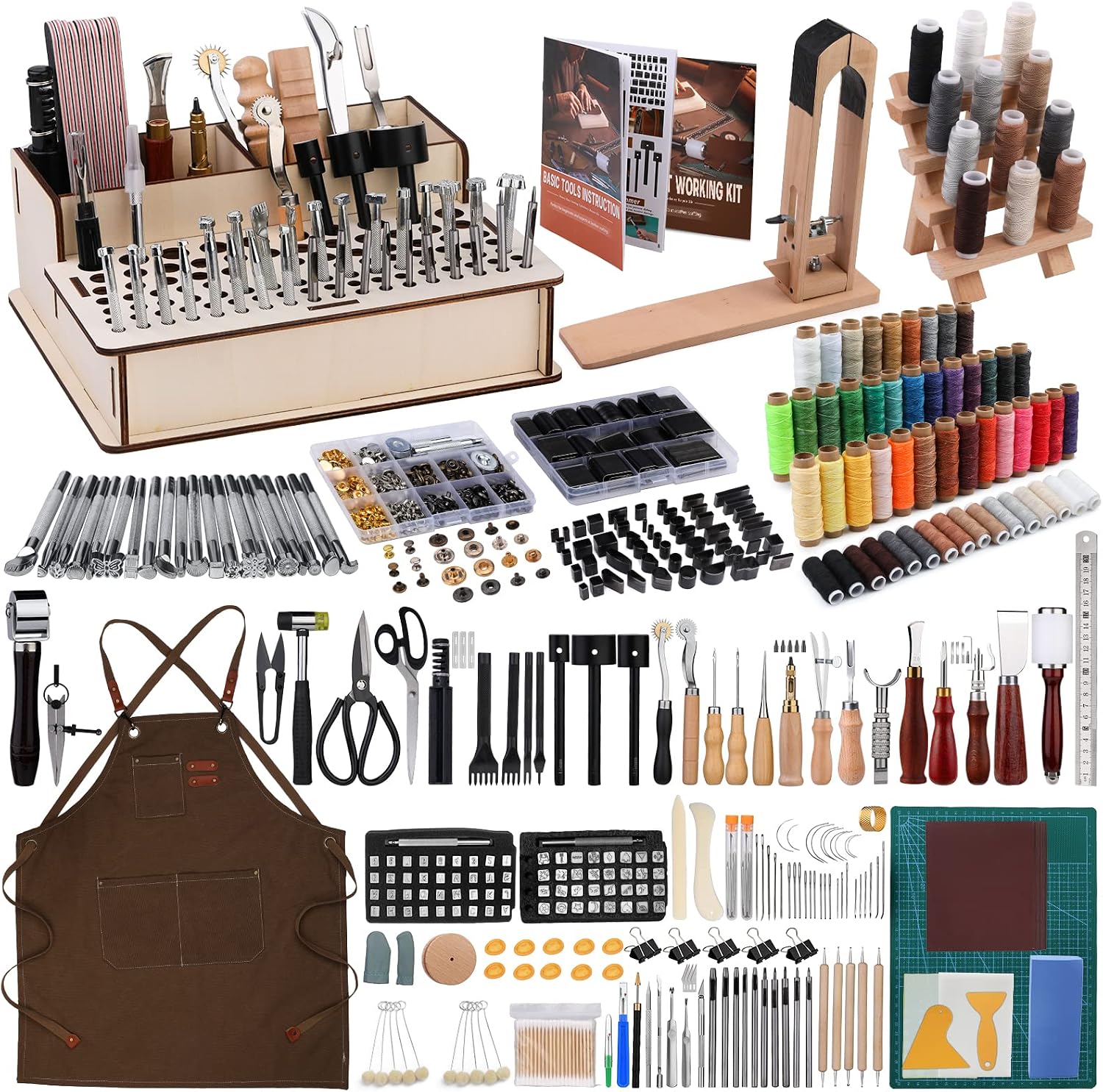 Beginner Leatherwork Kit - Juego de herramientas para trabajar el
