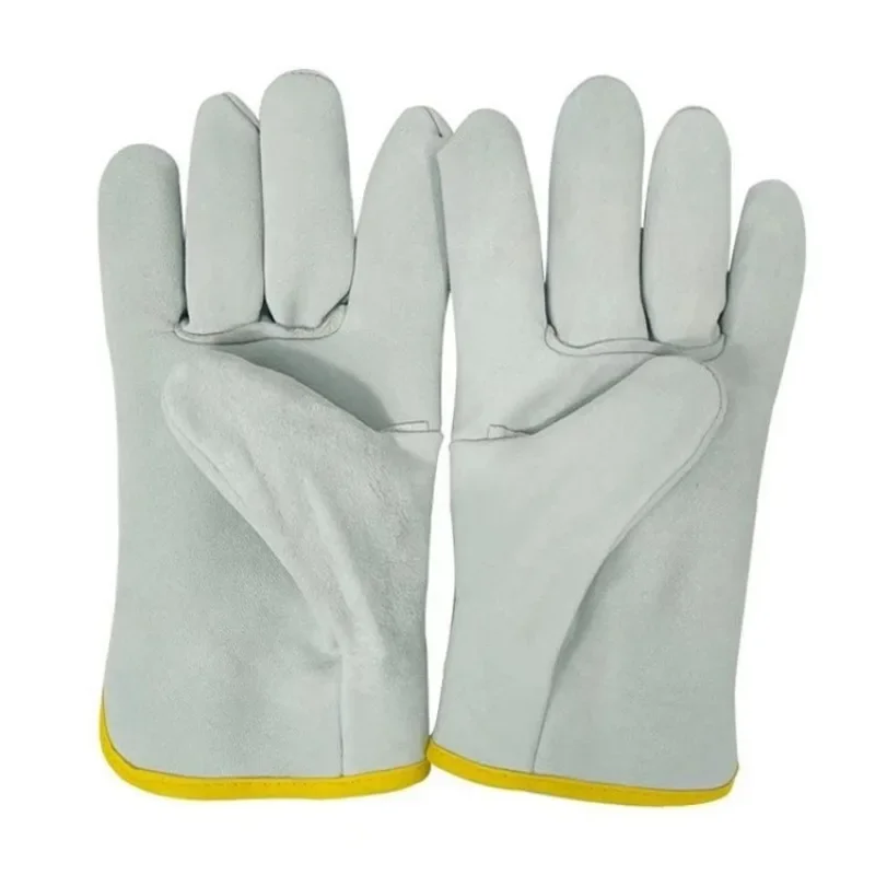 Leatherwork Essentials - Guantes de soldador profesional, piel de