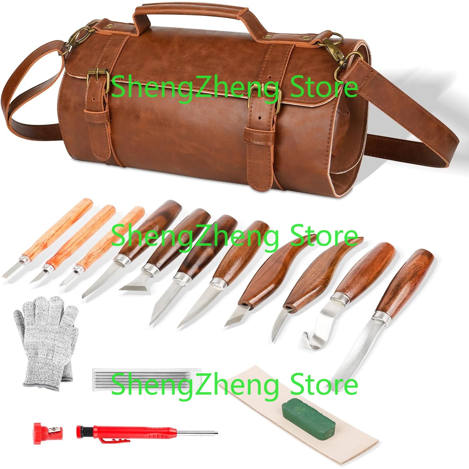 Beginner Leatherwork Kit - Juego de herramientas para tallar madera,