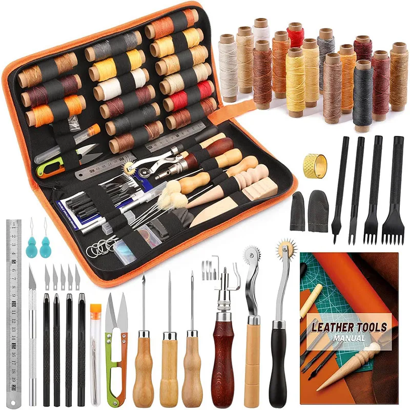 Beginner Leatherwork Kit - Kit de herramientas prácticas para trabajar