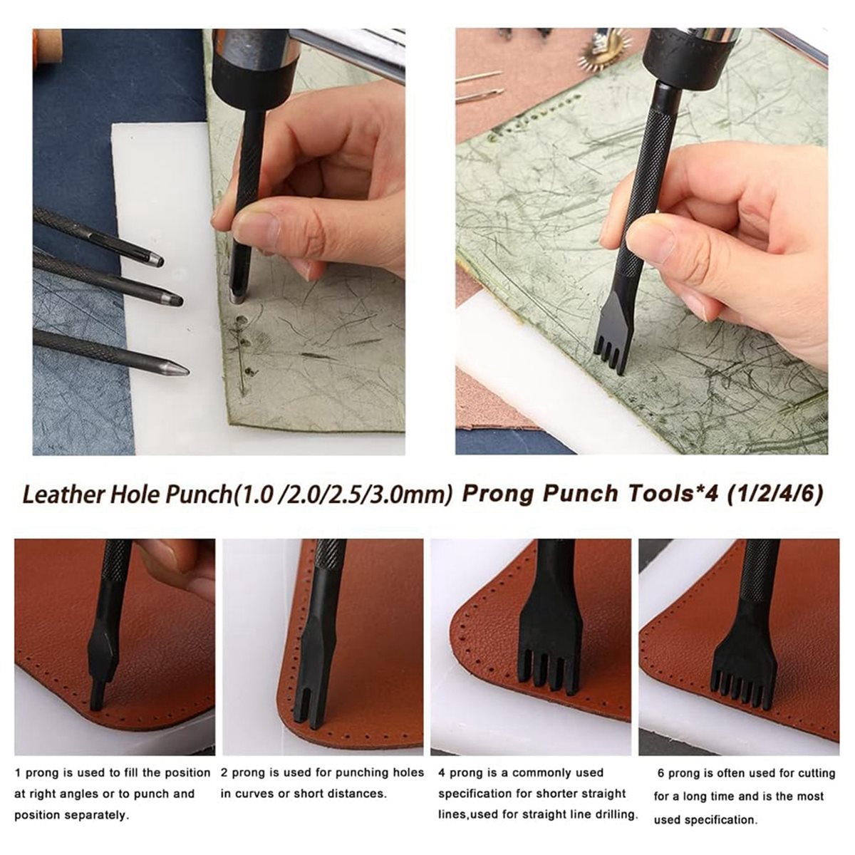 Beginner Leatherwork Kit - Kit de 66 Herramientas para Trabajar