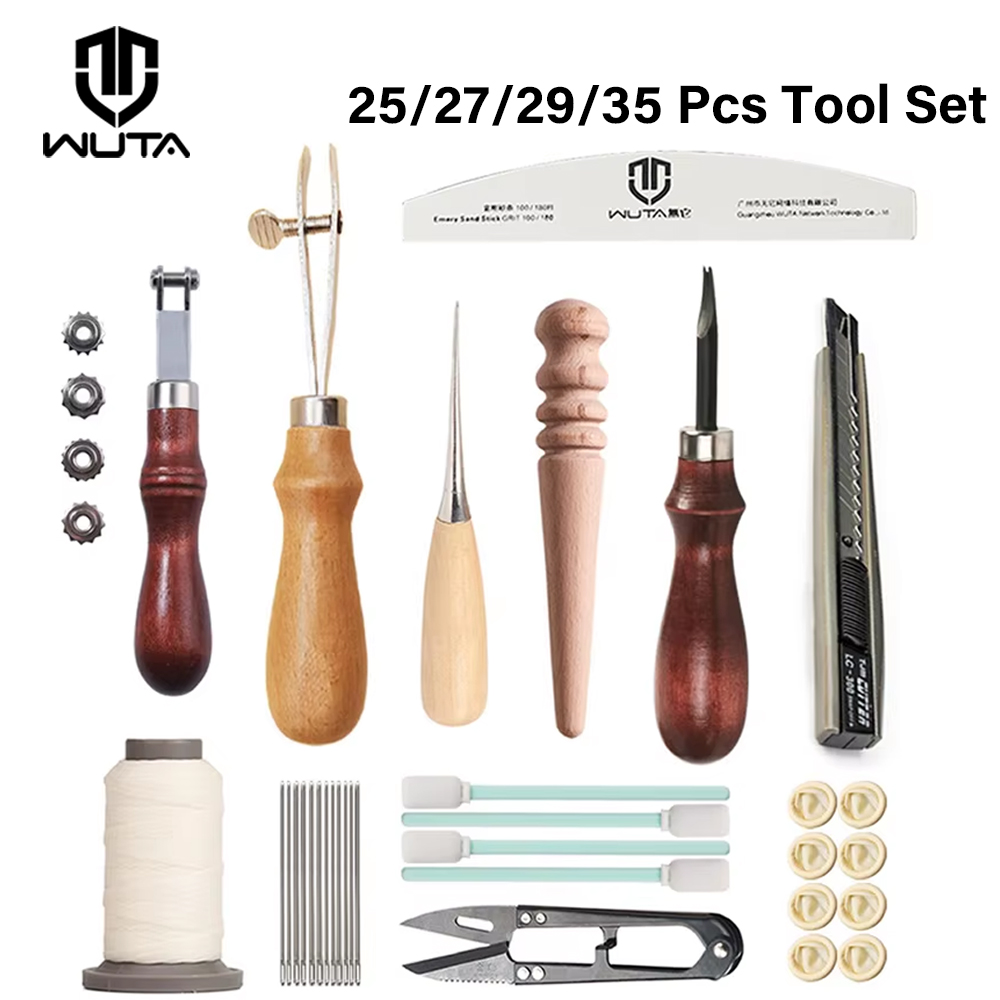 Beginner Leatherwork Kit - WUTA-Kit de herramientas profesionales para manualidades