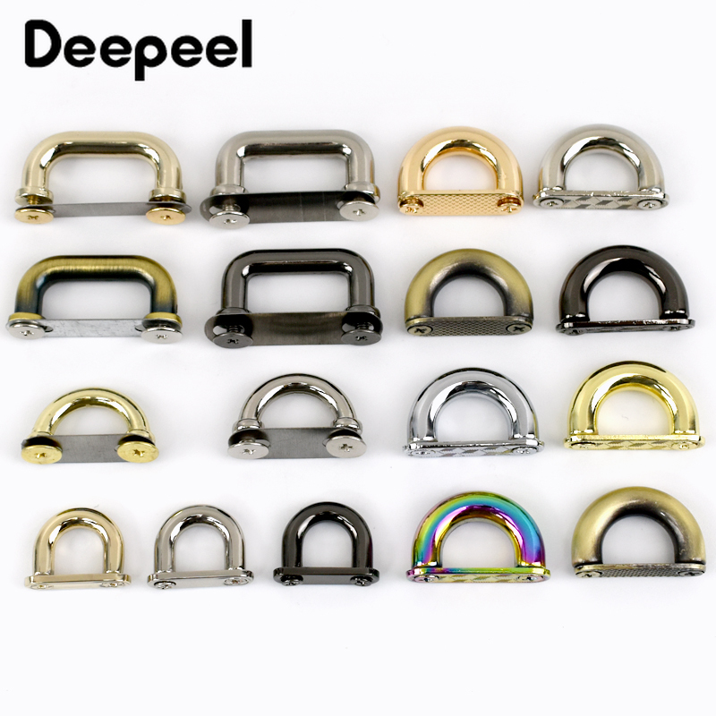 Leatherwork Hardware - Deepeel-hebillas de Metal de 5/10 piezas,