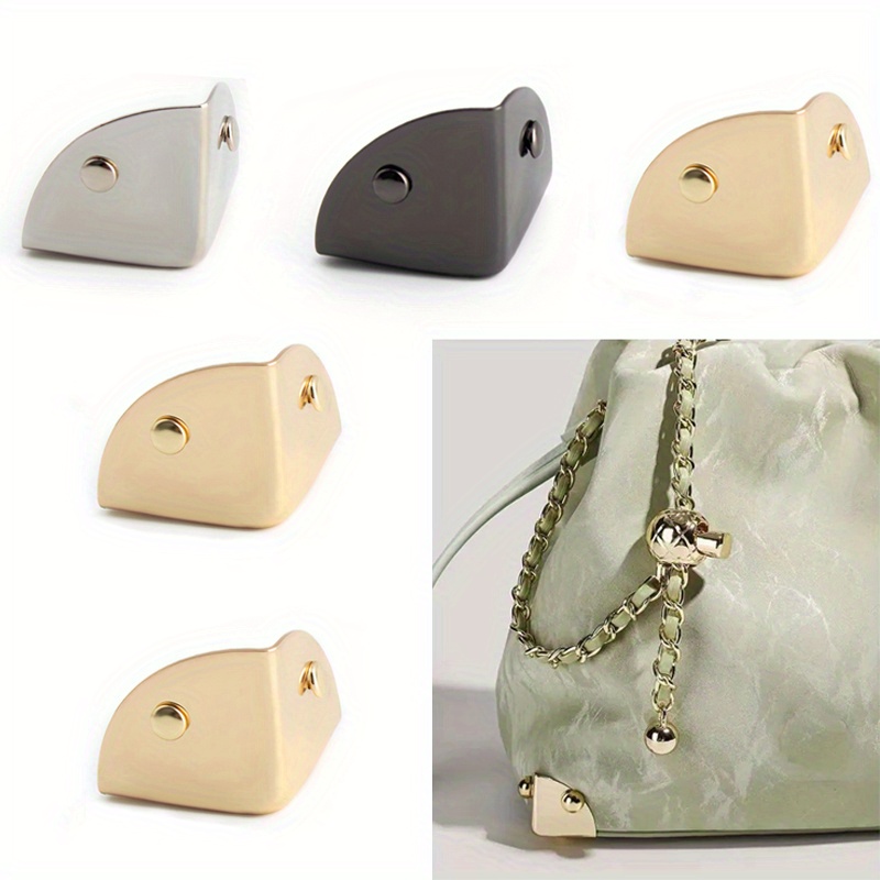 Leatherwork Hardware - Hebilla protectora de esquina triangular de