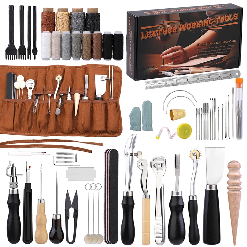 Leather Work Organiser - KRABALL-Kit de herramientas profesional para manualidades