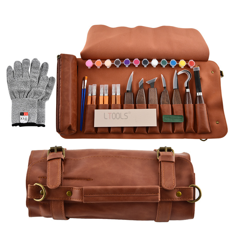 Kit de tallado de madera, jueg - Beginner Leatherwork Kit reseña y precio