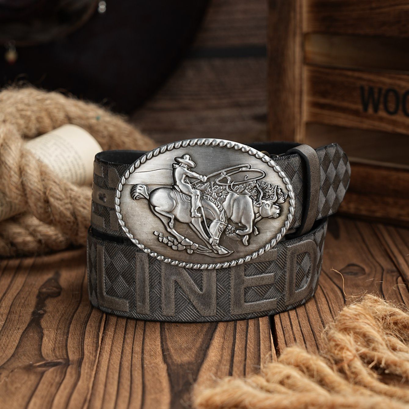 Cinturón Casual Retro para Hom - Leather Work Western reseña y precio