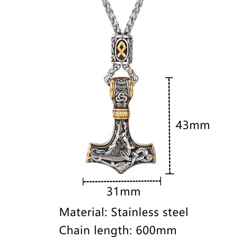 Cuentas de runas nórdicas chap - Leatherwork Hammer reseña y precio