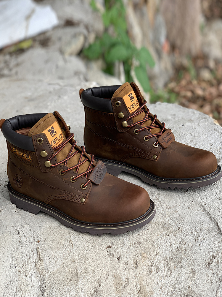 Botas de cuero genuino para ho - Leather Work Western reseña y precio