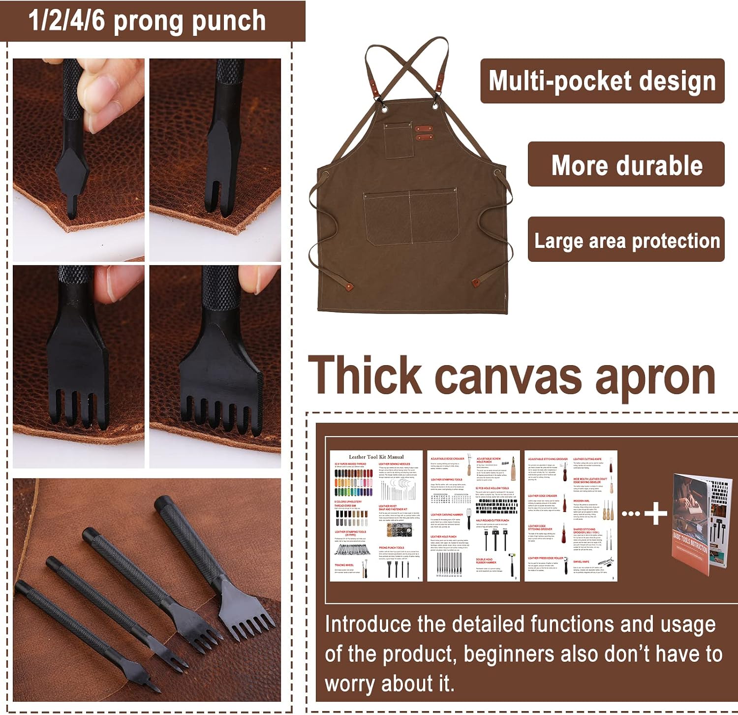 Juego de herramientas para tra - Beginner Leatherwork Kit reseña y precio