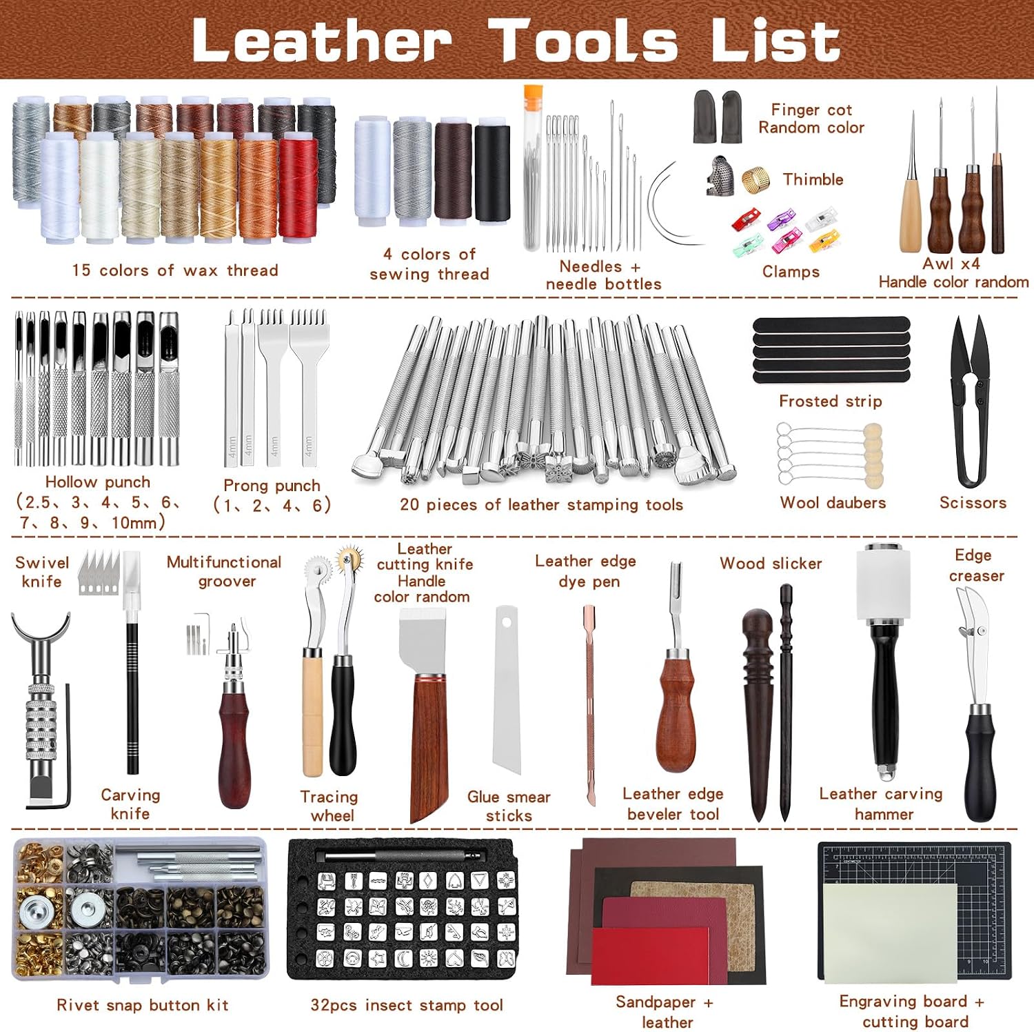 Kit de Herramientas para Traba - Leather Work Handbag reseña y precio