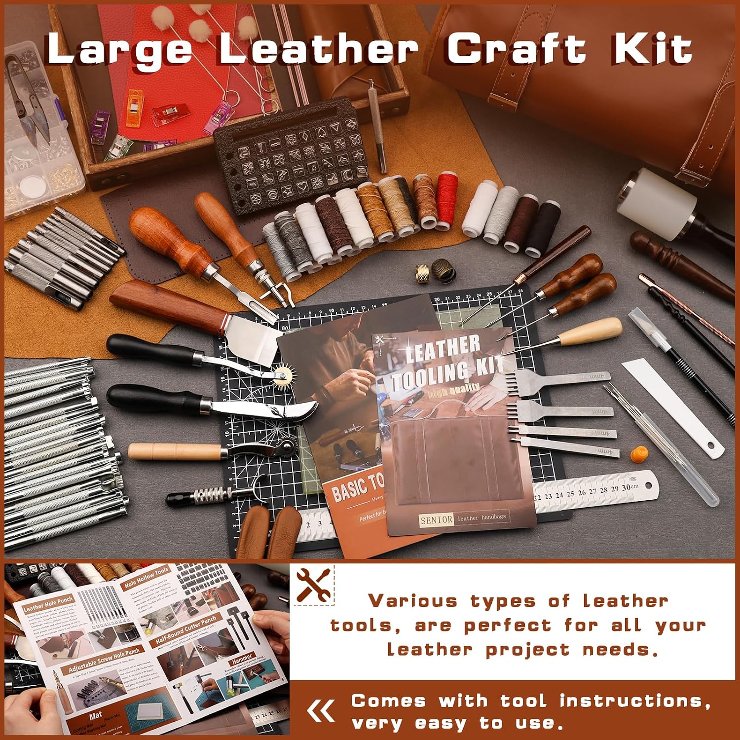 Kit de Herramientas para Traba - Leather Work Handbag reseña y precio
