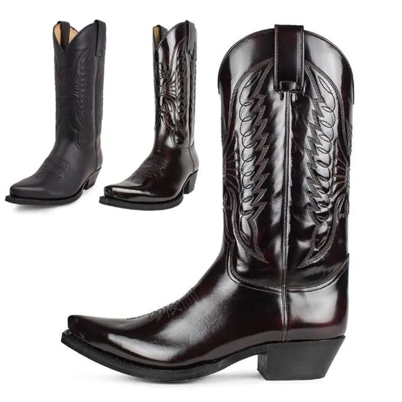 Botas de vaquero para hombre y - Leather Work Western reseña y precio