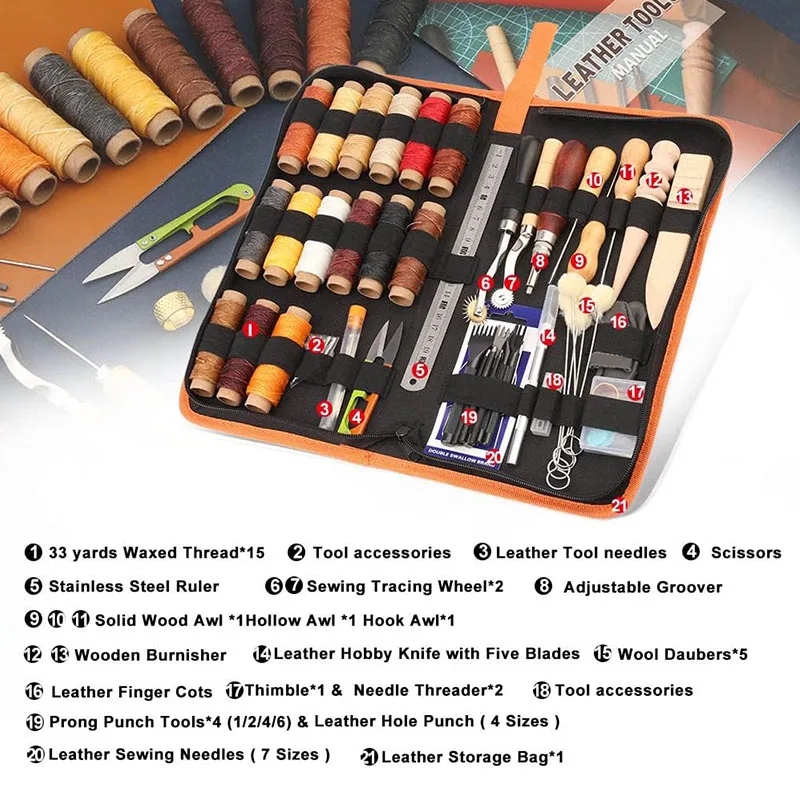 Kit de herramientas prácticas  - Beginner Leatherwork Kit reseña y precio