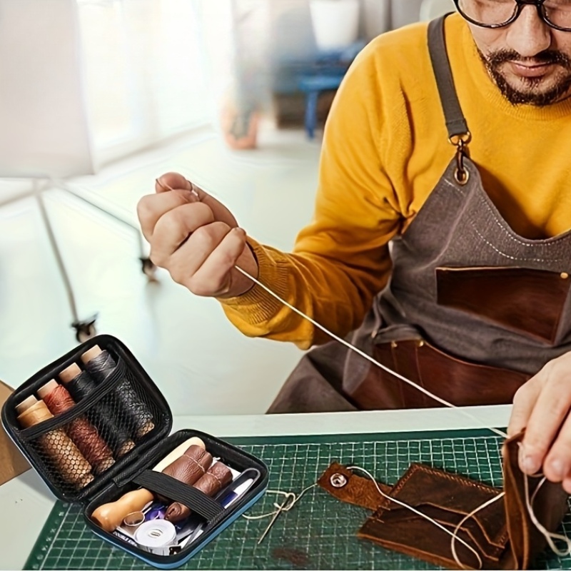 Kit de Costura de Cuero, Kit d - Leather Work Organiser reseña y precio