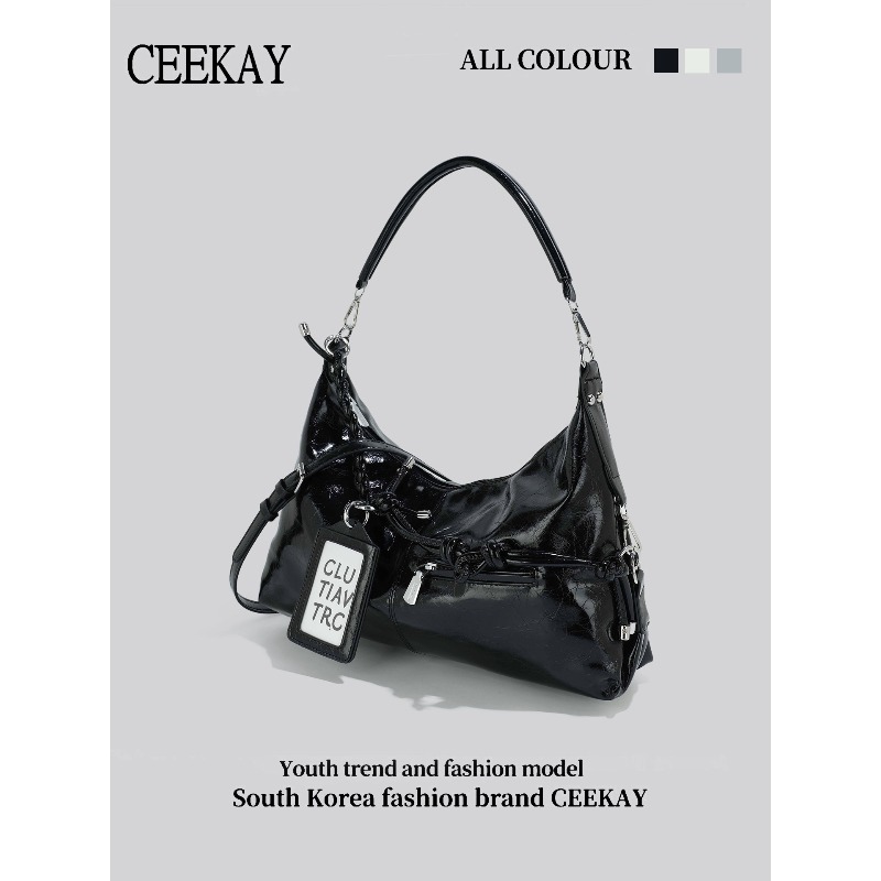 Bolso Hobo de Cuero Brillante  - Leather Work Handbag reseña y precio