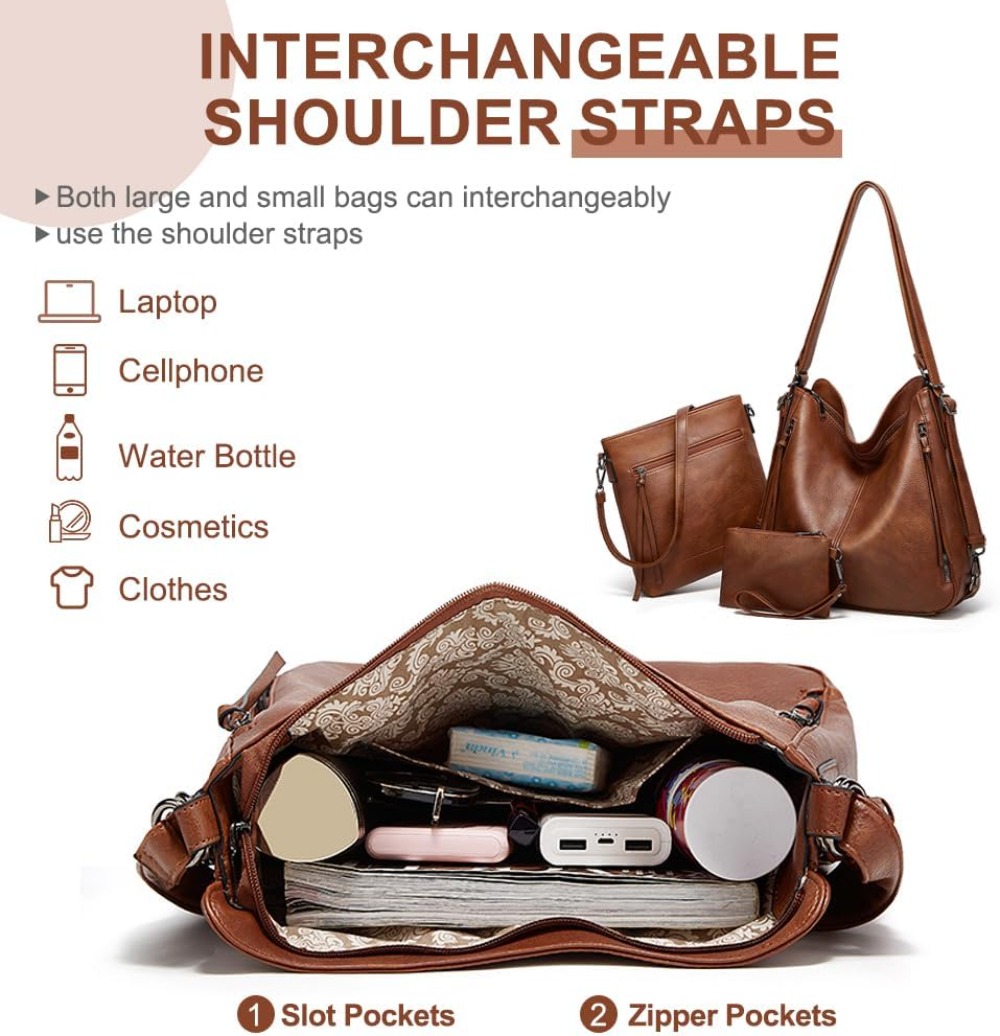 Bolso tote de lujo para mujer, - Leather Work Handbag reseña y precio