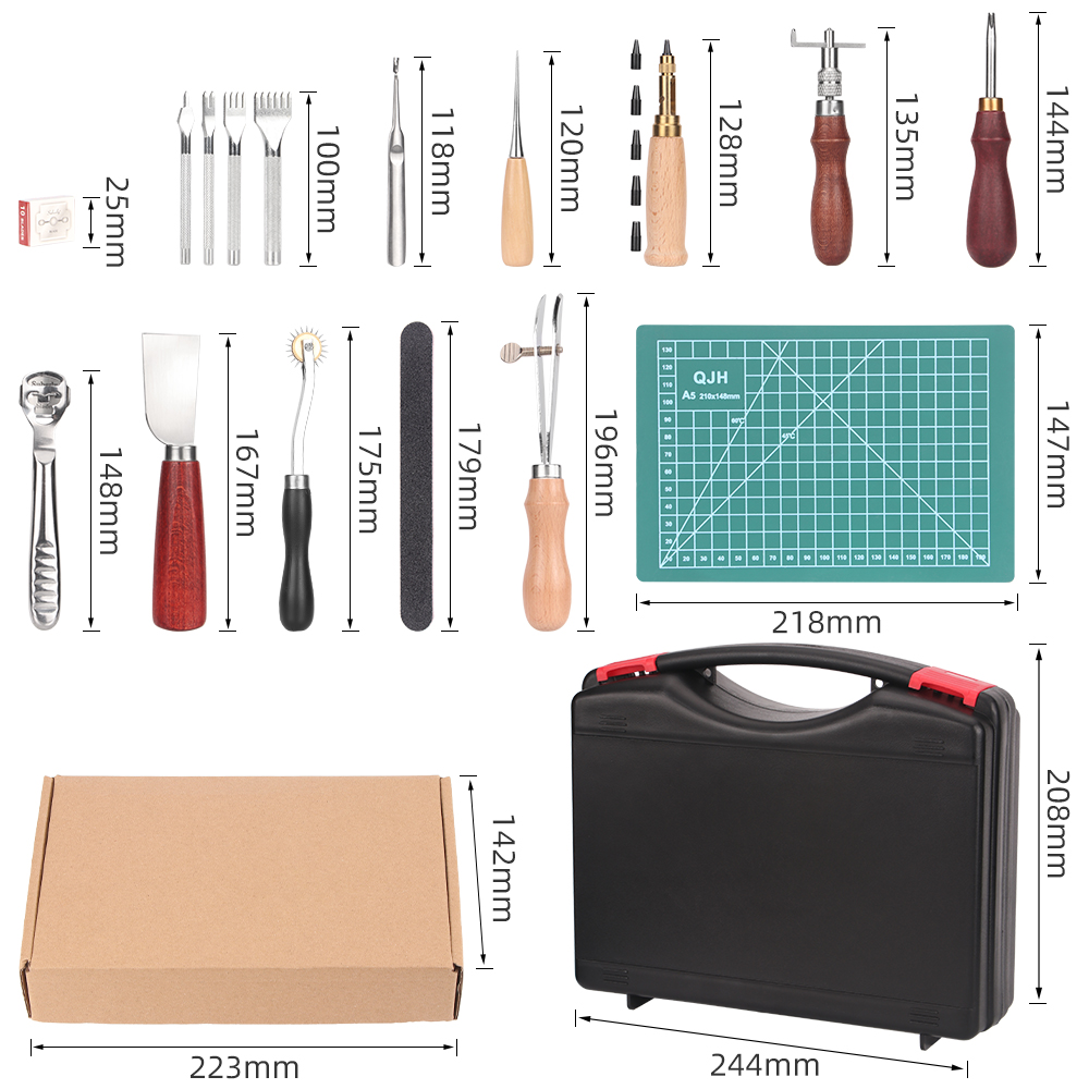 Juego de Herramientas para Tra - Beginner Leatherwork Kit reseña y precio
