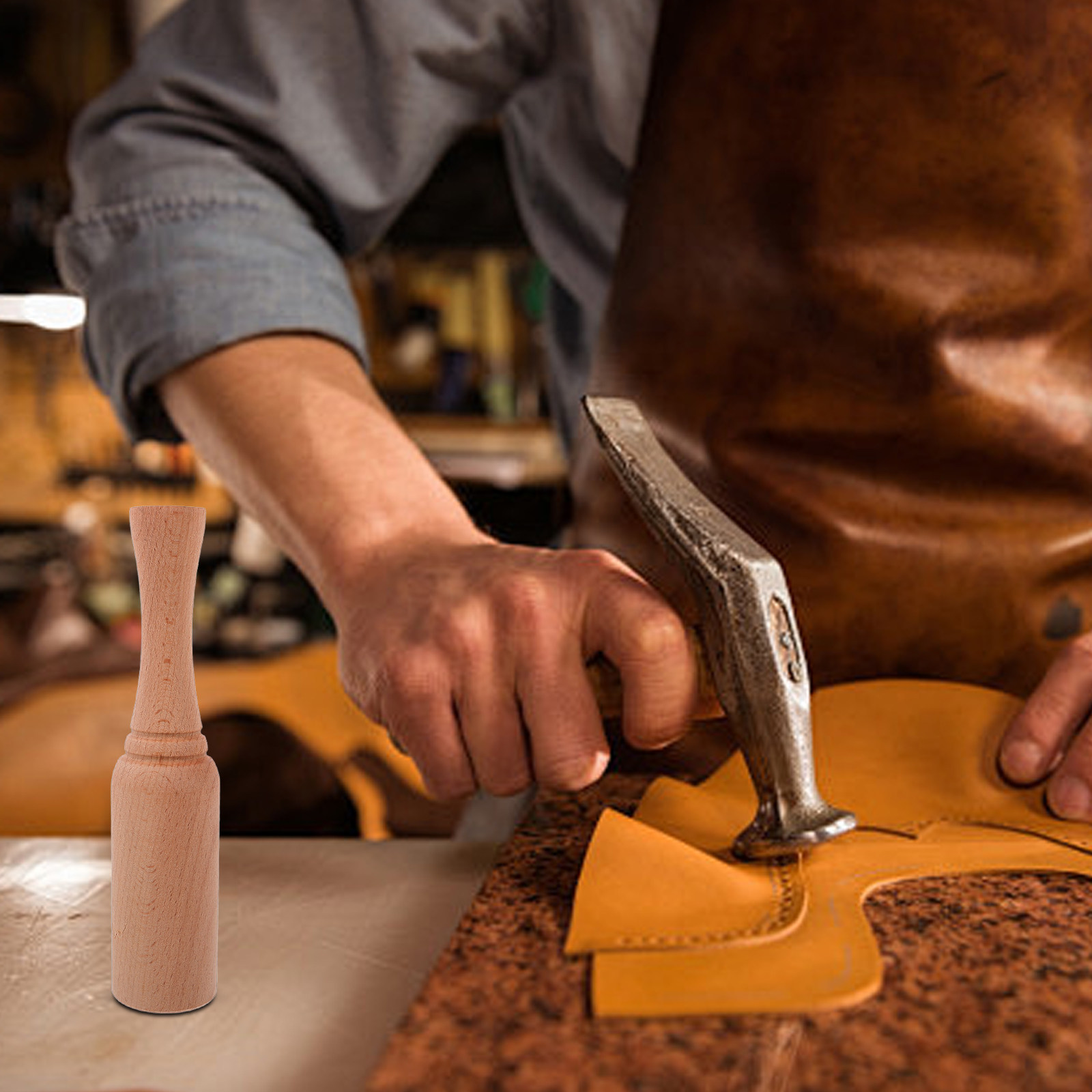 Martillo de madera para artesa - Leatherwork Hammer reseña y precio