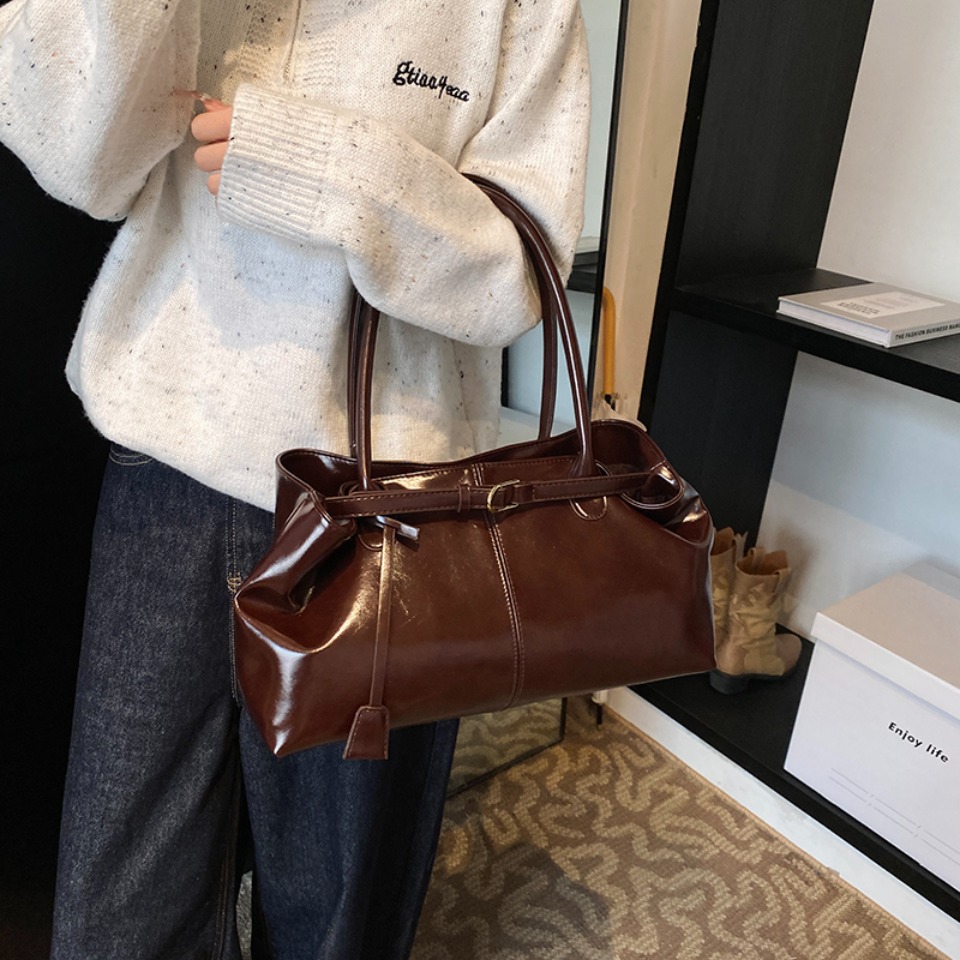 Bolso Hobo de cuero PU con ace - Leather Work Handbag reseña y precio