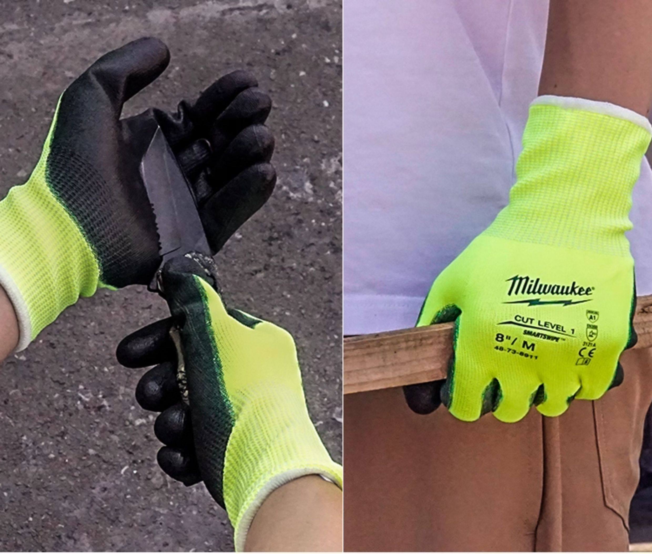 Guantes de Trabajo de Alta Vis - Leather Work Organiser reseña y precio