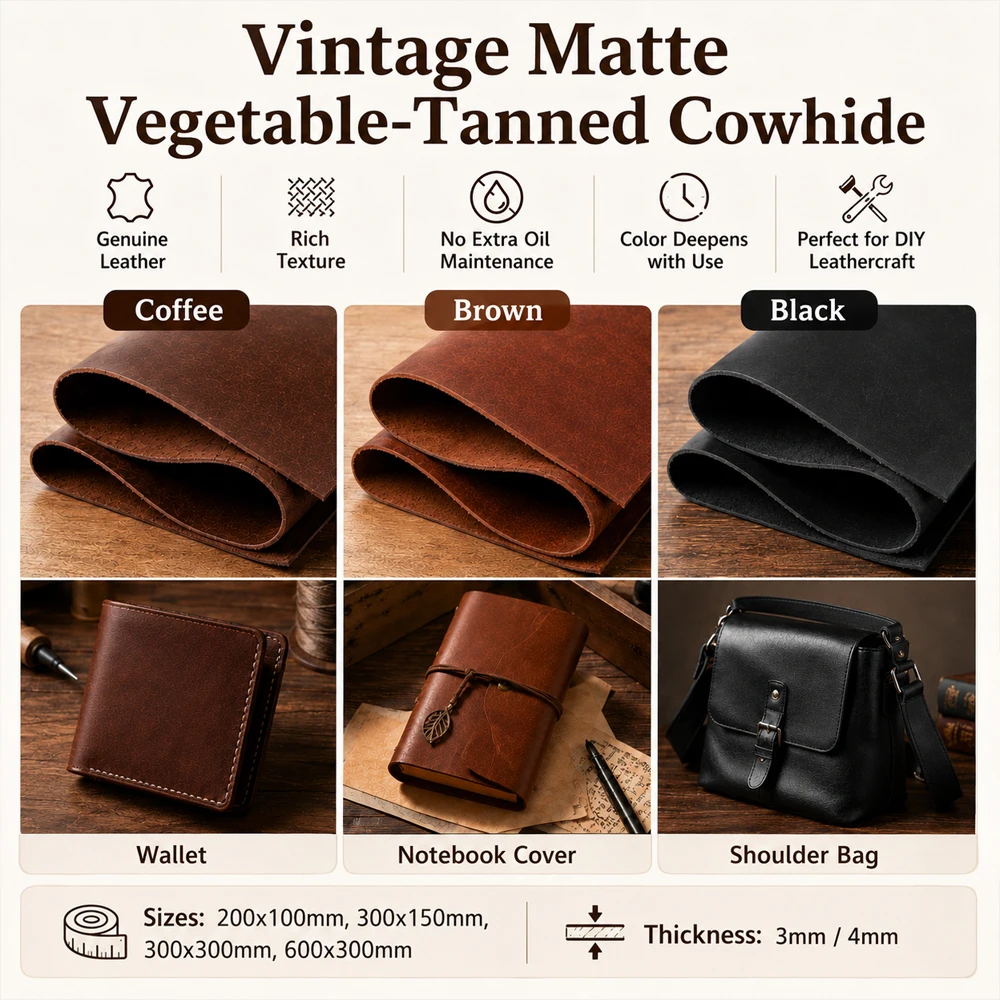 1 pieza de cuero de vaca curti - Veg Tan Leather Hide reseña y precio