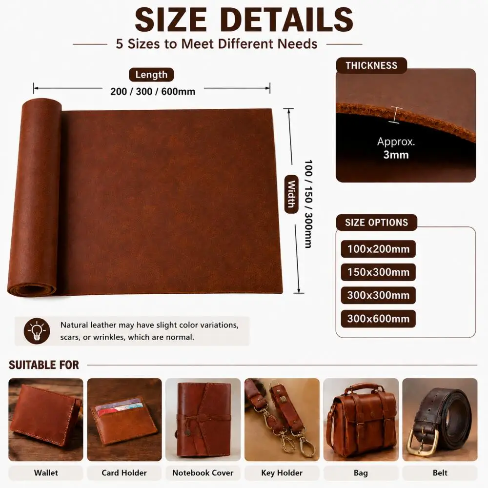 1 pieza de cuero de vaca curti - Veg Tan Leather Hide reseña y precio